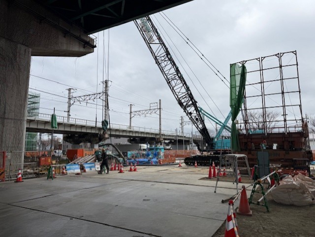 鴻池新田駅（仮称）駅舎建設工事02