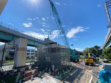 支柱建設工事【中鴻池町工区】