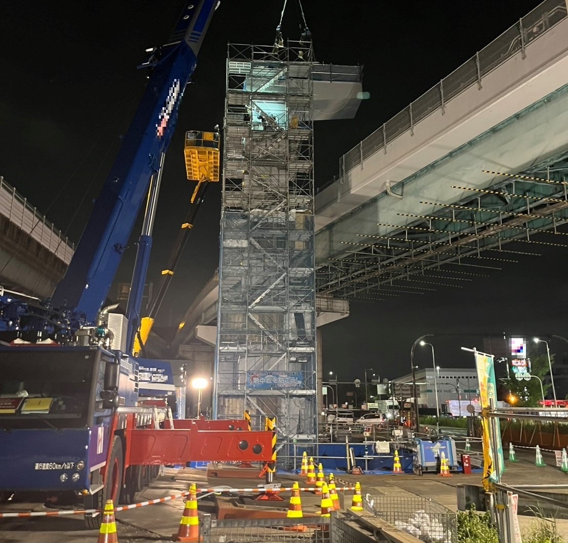 鋼軌道桁建設工事【中鴻池町工区】R8年7月1日_1