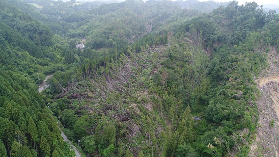 台風被害直後