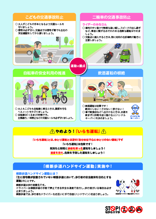 令和5年夏の交通事故防止運動ポスター