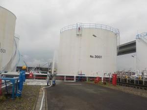 自衛防災組織放水