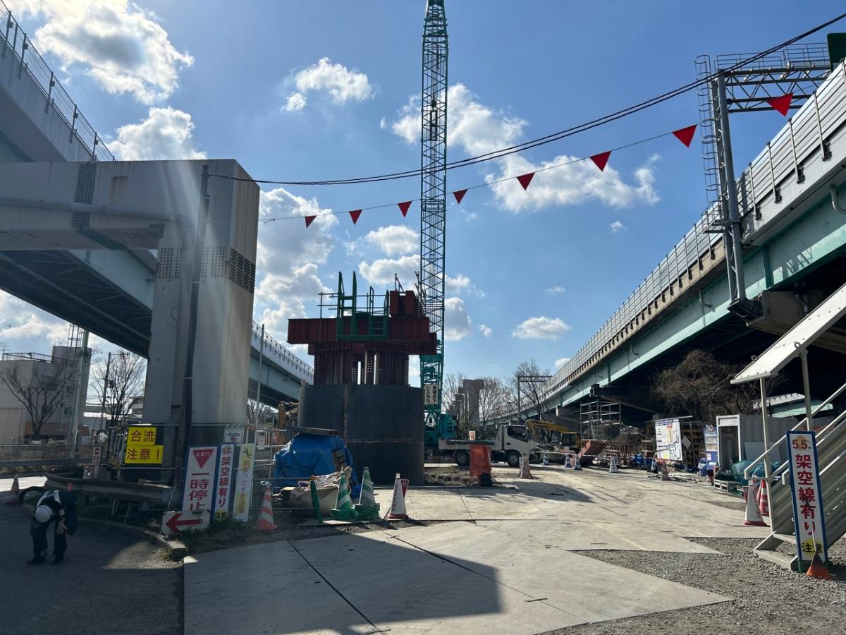 支柱建設工事【中鴻池町工区】02