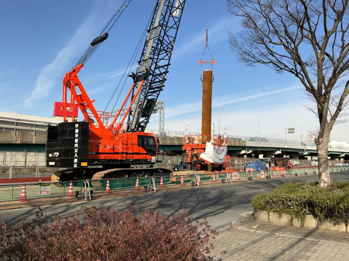 支柱建設工事【松生町工区】01