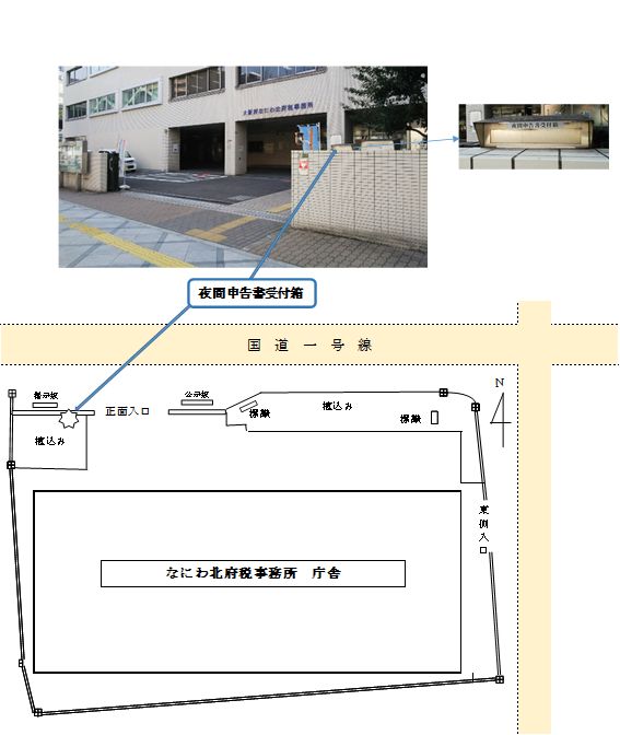 夜間申告書受付箱