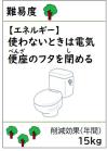 使わないときは電気便座のフタを閉める