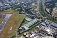 上空から見た原田水みらいセンター