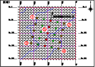 区域1ブロック礁配置図