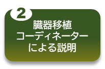 臓器移植コーディネーターによる説明