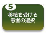 移植を受ける患者の選択