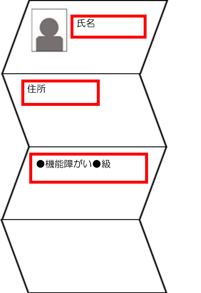 障がい者手帳注意点例1