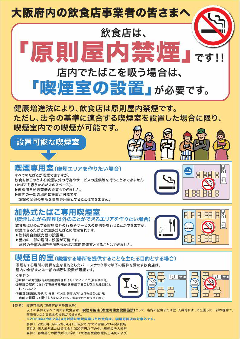 食飲店全般向けチラシ（黄）表