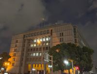 大阪市役所本庁舎オレンジライトアップの写真
