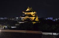 岸和田城オレンジライトアップの写真