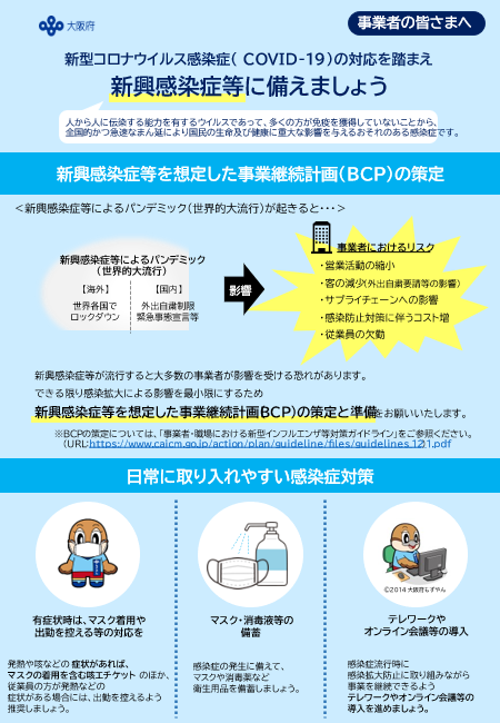 事業者向け感染対策啓発チラシ
