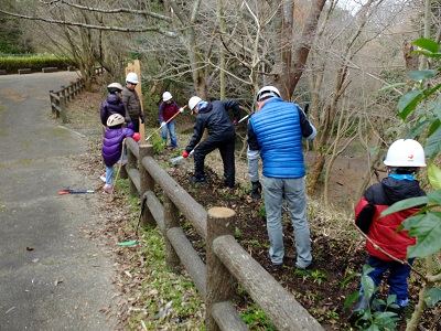 植栽前の準備作業の画像