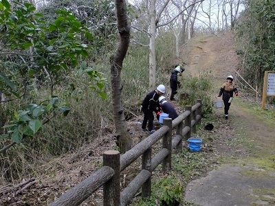 植栽作業の様子の画像