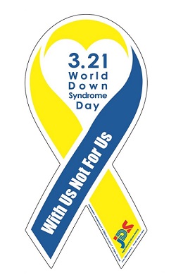 世界ダウン症の日 アウェアネスリボン
