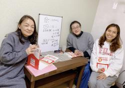 社会福祉施設での日本語学習の様子