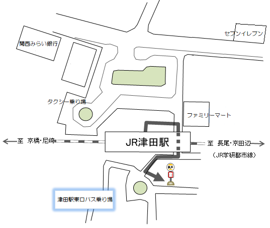 JR津田駅周辺マップ