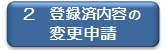 登録済内容の変更申請