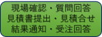 現場確認・質問回答・見積書提出・見積合せ結果通知・受注回答