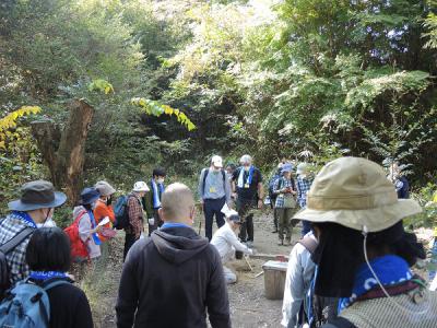 なわて山守り隊の植樹指導