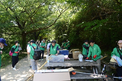 作業前看板前