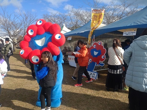 第121回赤穂義士祭 忠臣蔵交流物産市のミャクミャク