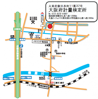 計量検定所周辺地図