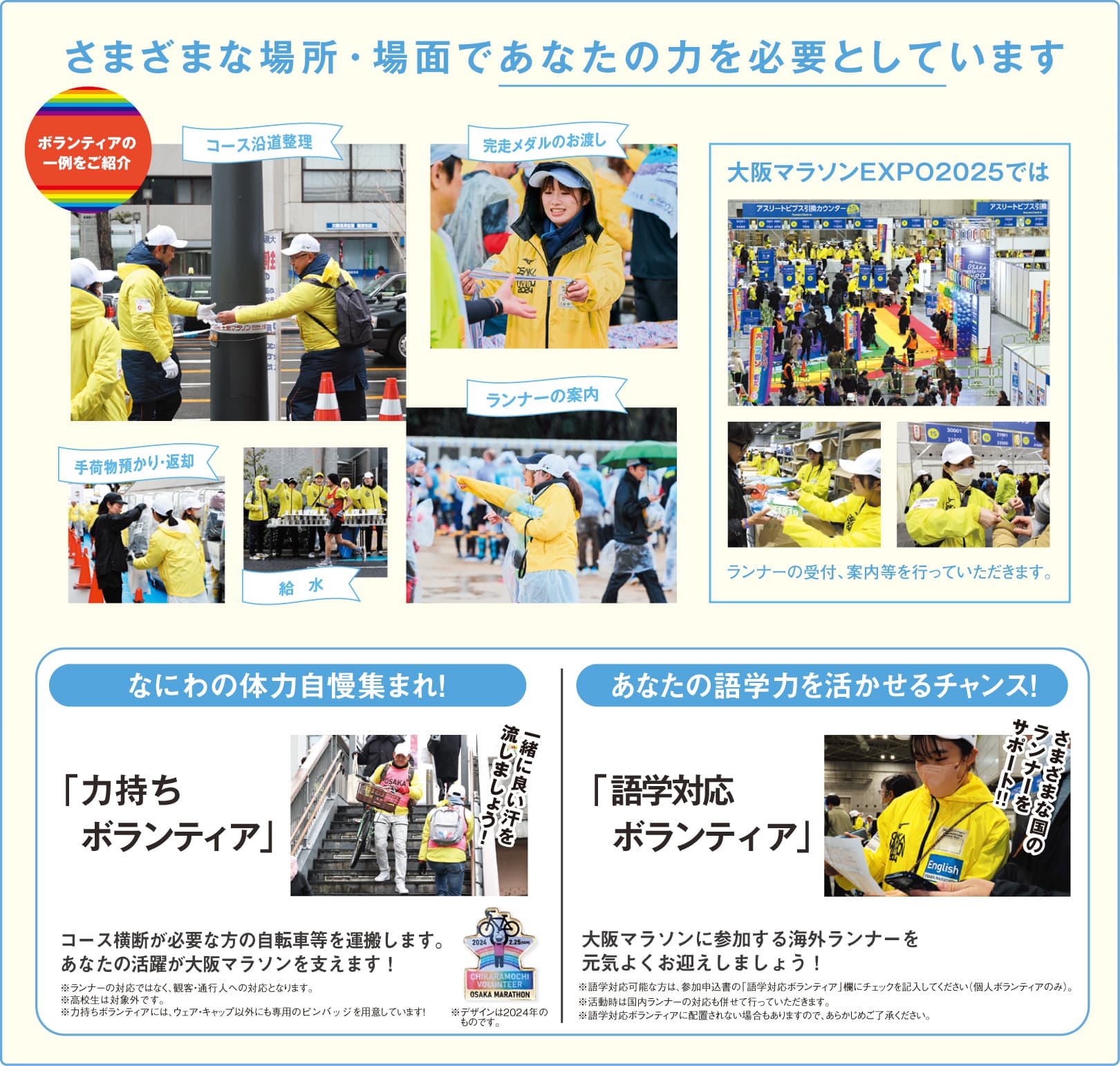 大阪マラソンボランティア募集
