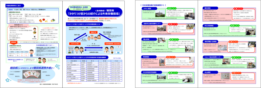 かかりつけ医からの紹介による外来栄養指導リーフレット