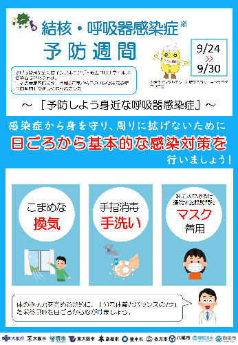 令和6年度「結核・呼吸器感染症予防週間」啓発チラシ裏