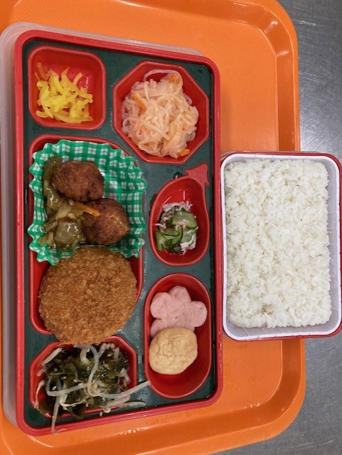 肉団子の甘酢あんかけ弁当