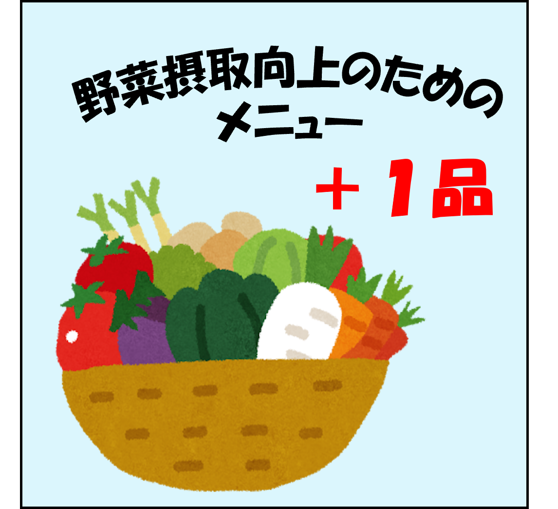 野菜摂取向上のためのメニューのロゴマーク