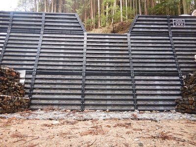 太子町山田地区の鋼製治山ダム