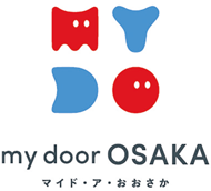 my door OSAKA（マイド・ア・おおさか）のロゴ